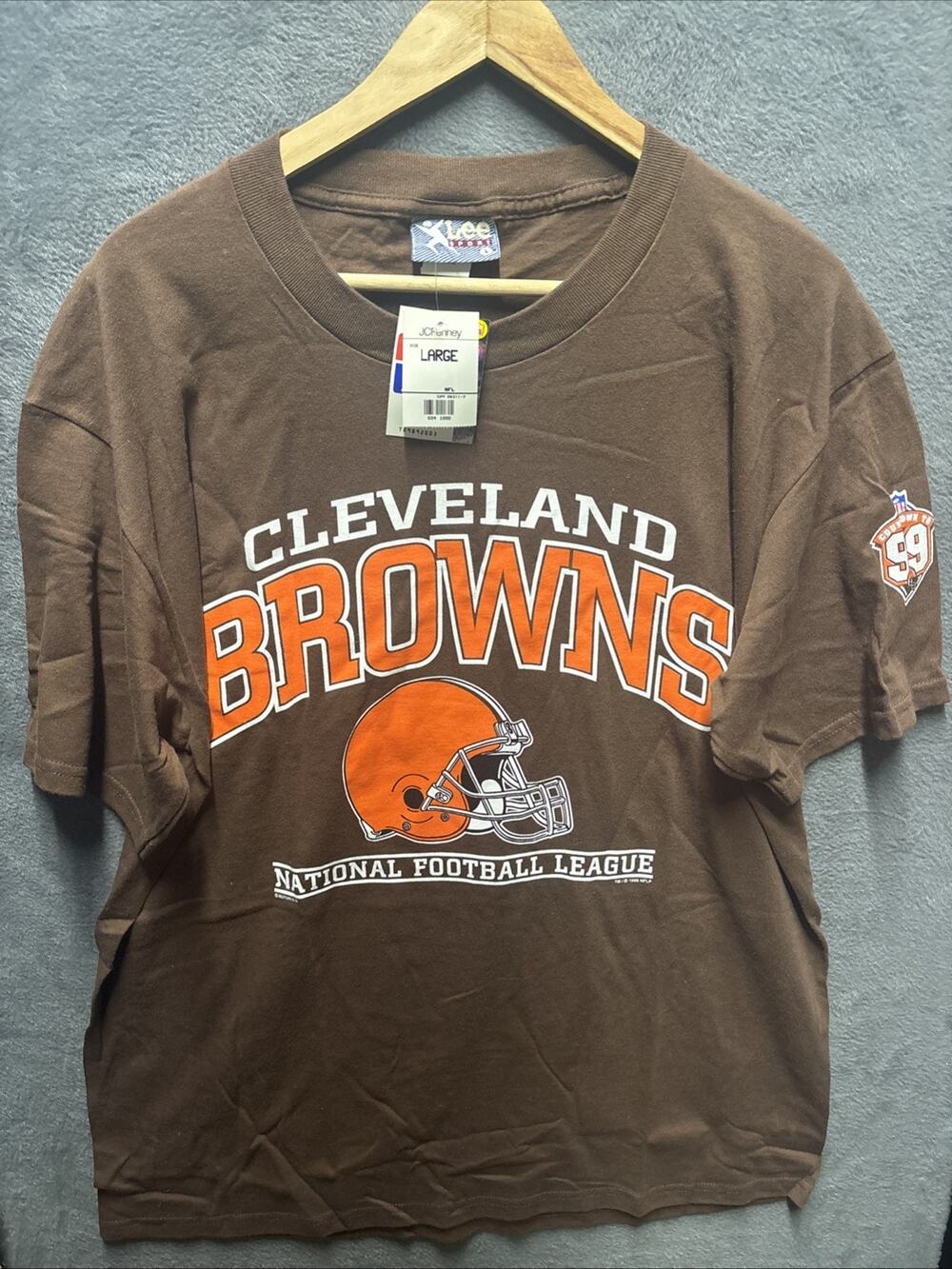 Lee Sports 1990s Vintage Cleveland Browns Dead stock Men’s Large Shirt 🔥